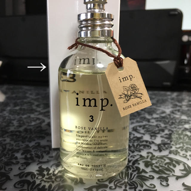 imp(インプ)のインプ 3  ローズバニラ EDT 70ml imp. コスメ/美容の香水(香水(女性用))の商品写真