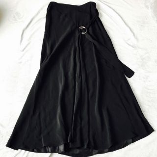 ザラ(ZARA)のZARA ベルト付ミドルスカート(ロングスカート)