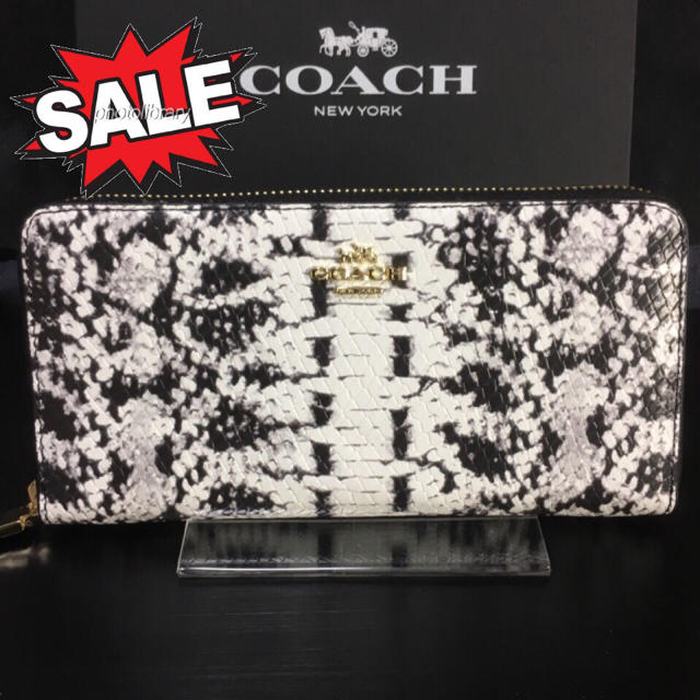 COACH(コーチ)のセール❣️新品コーチ長財布 F53659ホワイト エンボスドバイソン レディースのファッション小物(財布)の商品写真