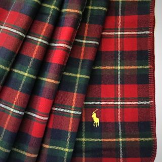 ラルフローレン(Ralph Lauren)のラルフローレン☆ウールブランケット【Red Tartan】(毛布)