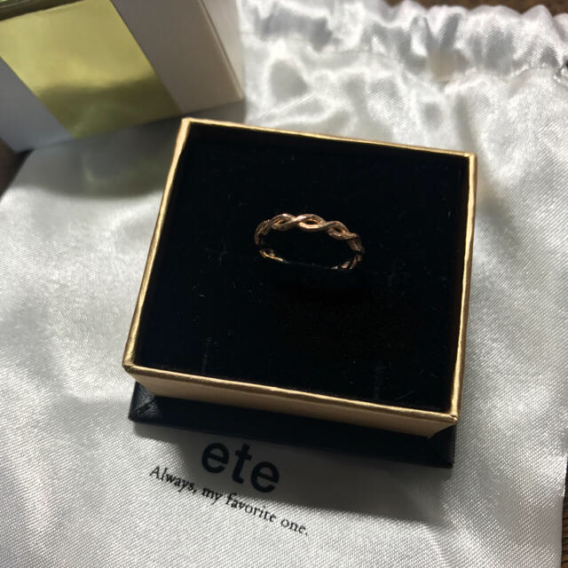 ete(エテ)のete ピンキーリング チェーンデザイン レディースのアクセサリー(リング(指輪))の商品写真