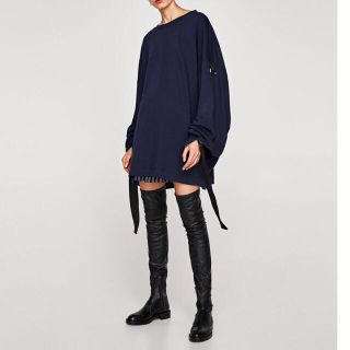 ザラ(ZARA)の専用ページ【送料込み】zara リボン付き オバーサイズ トレーナー(トレーナー/スウェット)