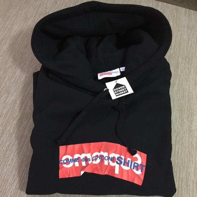 SupremeBoxLogoHoodedSweatshirt navy