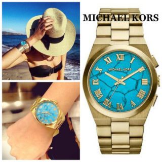 マイケルコース(Michael Kors)のマイケルコース ターコイズカラー 時計(腕時計)