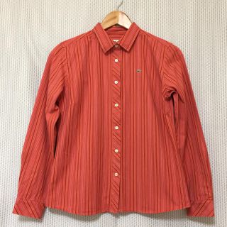 ラコステ(LACOSTE)の【みるく様専用】LACOSTE〈ラコステ〉 長袖ストライプ綿シャツ ＊42＊(シャツ/ブラウス(長袖/七分))