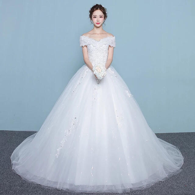 新品❤️ウェディングドレス ロングドレス パーティードレス 花嫁