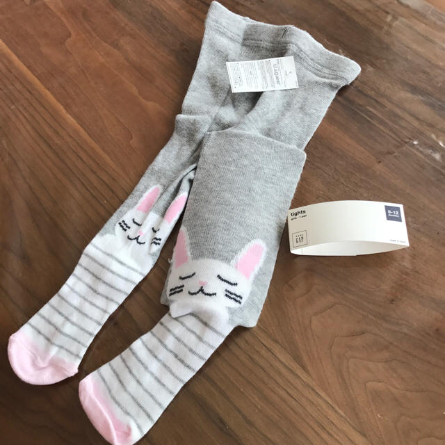 babyGAP(ベビーギャップ)の【80㎝ 0-12months】ギャップ うさぎ タイツ キッズ/ベビー/マタニティのこども用ファッション小物(靴下/タイツ)の商品写真