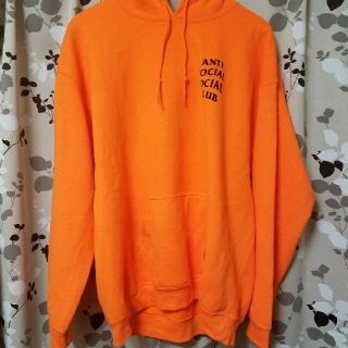 シュプリーム(Supreme)のanti social social club orange L(パーカー)