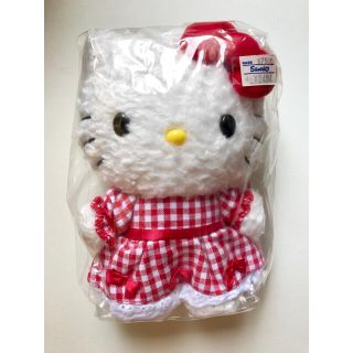 ハローキティ(ハローキティ)のお値下げしました！【新品】Hello Kitty チェックワンピースぬいぐるみ(ぬいぐるみ)