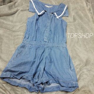 トップショップ(TOPSHOP)のTOPSHOPデニムロンパース(オールインワン)