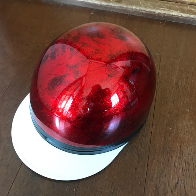 新品 キャンディーレッドラメ ラップ塗装 コルク半 ヘルメット 新品 キャンディーレッドラメ ラップ塗装 コルク半 ヘルメット