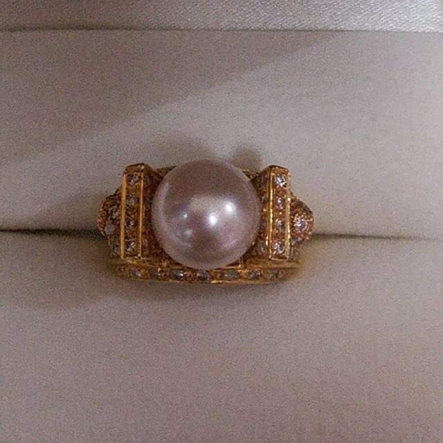 パール　K18   ダイヤモンド　1.71カラット レディースのアクセサリー(リング(指輪))の商品写真
