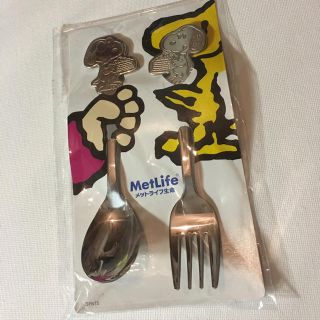 スヌーピー(SNOOPY)の非売品 スヌーピー スプーンとフォークセット 未開封 新品(カトラリー/箸)