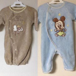 ディズニー(Disney)の専用...50~60 ふわもこロンパース(ロンパース)