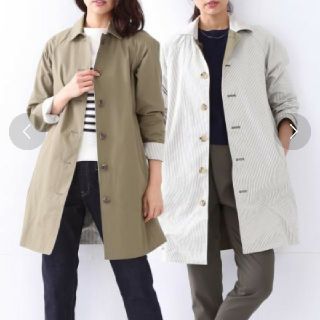 ビームス(BEAMS)の新品タグ付き！BEAMS☆ステンカラーリバーシブルコクーン☆(ロングコート)