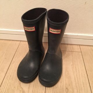 ハンター(HUNTER)のぽんきちさん専用 Hunter  キッズ 長靴 ネイビー 16-17くらい(長靴/レインシューズ)