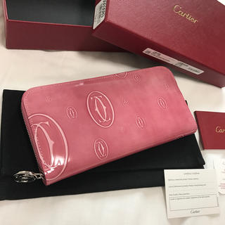 カルティエ(Cartier)の新品・未使用♡ カルティエ ハッピーバースデー ピンク 長財布♡(財布)