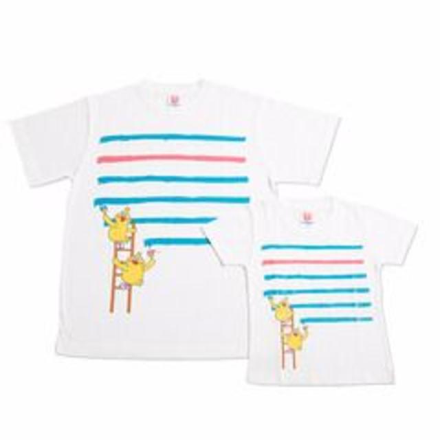 NTTdocomo(エヌティティドコモ)のポインコ　親子ペアＴシャツ　白 キッズ/ベビー/マタニティのキッズ/ベビー/マタニティ その他(その他)の商品写真