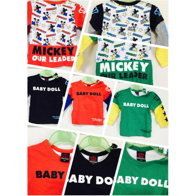 BABYDOLL(ベビードール)のBABYDOLL 長袖Tシャツ 3枚セット キッズ/ベビー/マタニティのベビー服(~85cm)(Ｔシャツ)の商品写真