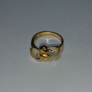 ジュエリーツツミ(JEWELRY TSUTSUMI)のムーンストーンリング ペアうさぎ(リング(指輪))