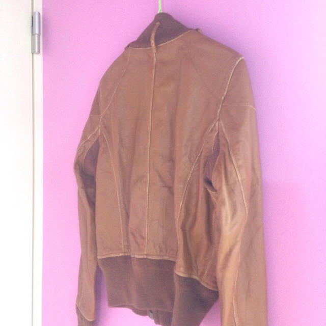 Right-on(ライトオン)の値下げしました✴︎柔らかくて着易い💟ラム革ジャケット レディースのジャケット/アウター(ノーカラージャケット)の商品写真