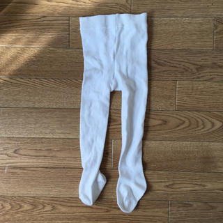 ニシマツヤ(西松屋)のタイツ ホワイト 75サイズ(70-80サイズ)(靴下/タイツ)