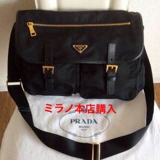 プラダ(PRADA)のプラダ ショルダーバッグ  メッセンジャーバッグ☆本店ミラノ購入 新品未使用☆(ショルダーバッグ)