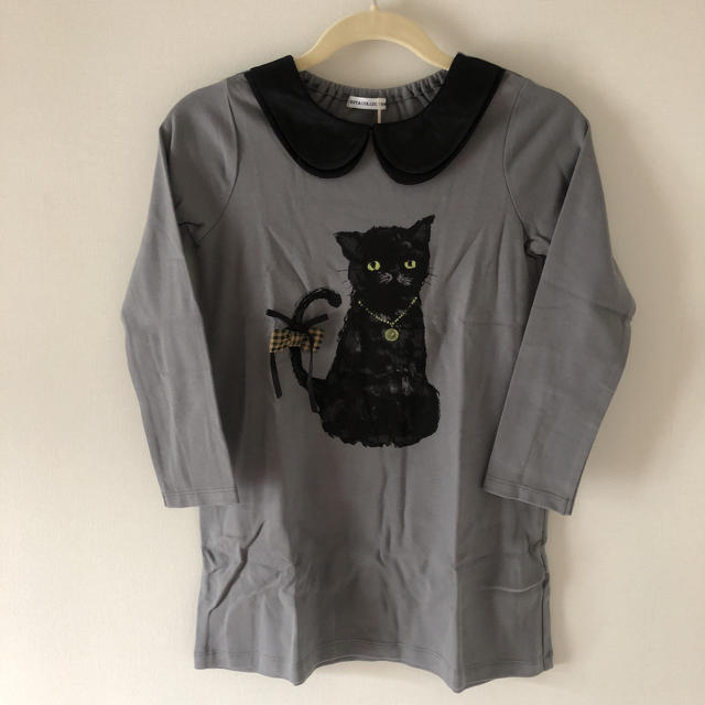 ベルメゾン(ベルメゾン)の黒猫 ワンピース 120 キッズ/ベビー/マタニティのキッズ服女の子用(90cm~)(ワンピース)の商品写真