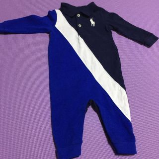 ラルフローレン(Ralph Lauren)の美品 ラルフローレンロンパース 6M サイズ70くらい(ロンパース)