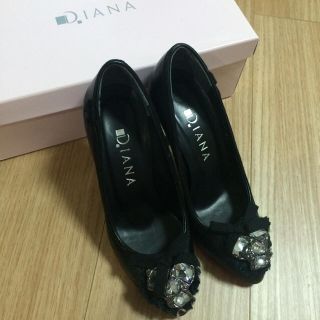 ダイアナ(DIANA)のもか様ご専用 DIANA ビジューパンプス ブラック(ハイヒール/パンプス)