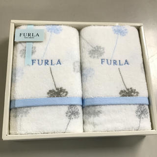 フルラ(Furla)の【FURLA❤️】新品未使用 タオルセット ブルー(タオル/バス用品)
