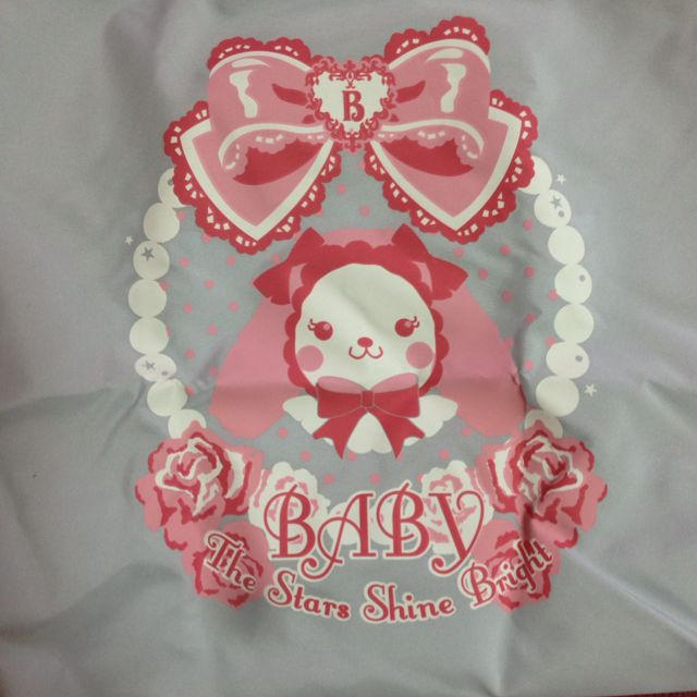 BABY,THE STARS SHINE BRIGHT(ベイビーザスターズシャインブライト)のBABYエコバッグ サックス レディースのバッグ(エコバッグ)の商品写真