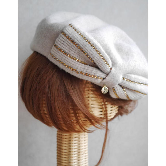 Furla(フルラ)の美品◆FURLA◆ リボンベレー帽 レディースの帽子(ハンチング/ベレー帽)の商品写真
