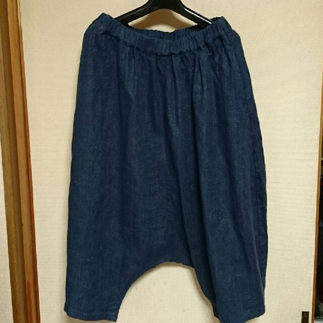 nest Robe(ネストローブ)のnest Robe(ネストローブ)/リネンコットンギャザーサルエルパンツ美品 レディースのパンツ(サルエルパンツ)の商品写真