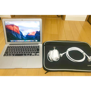 アップル(Apple)のMacBook Air 13.3インチ 2015年製 【ケース付き 】【美品】(ノートPC)