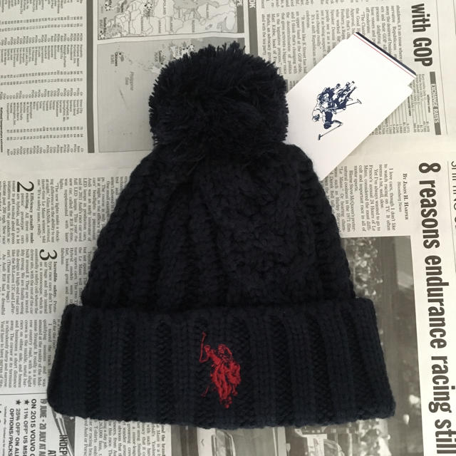 POLO RALPH LAUREN(ポロラルフローレン)の❤️新品タグ付き❤️U.S. POLO ASSN.ニット帽 レディースの帽子(ニット帽/ビーニー)の商品写真