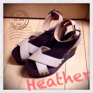 ヘザー(heather)のヘザー＊ストラップサンダル(サンダル)