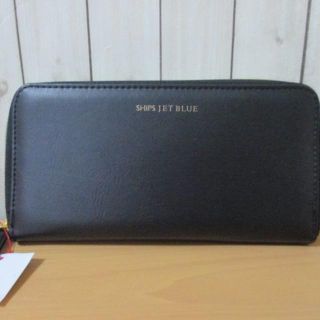 シップスジェットブルー(SHIPS JET BLUE)の☆SHIPS JET BLUE/シップス ラウンドファスナー 長財布☆黒☆新品(長財布)