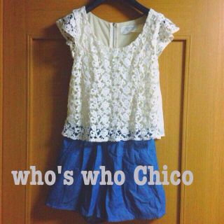 フーズフーチコ(who's who Chico)のチコ＊レースオールインワン(オールインワン)