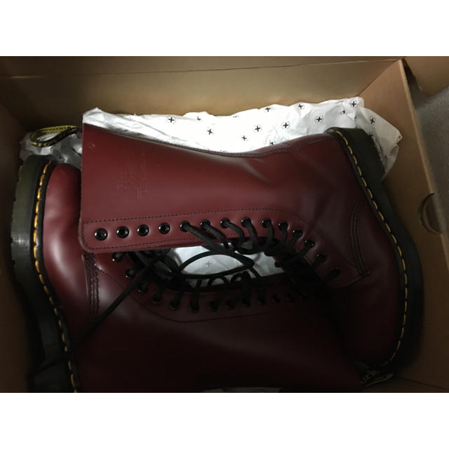 Dr.Martens(ドクターマーチン)のDr.Martin 14ホール チェリーレッド【12月末までお取り置き中】 レディースの靴/シューズ(ブーツ)の商品写真