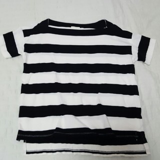 ジーユー(GU)のgu ボーダーTシャツ(Tシャツ(半袖/袖なし))