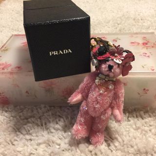 プラダ(PRADA)のプラダ♡くま チャーム キーリング ベア(キーホルダー)