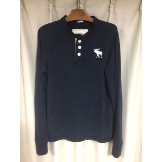 アバクロンビーアンドフィッチ(Abercrombie&Fitch)のアバクロ ンビー  ロングTシャツ メンズ M ネイビー 美品(シャツ)