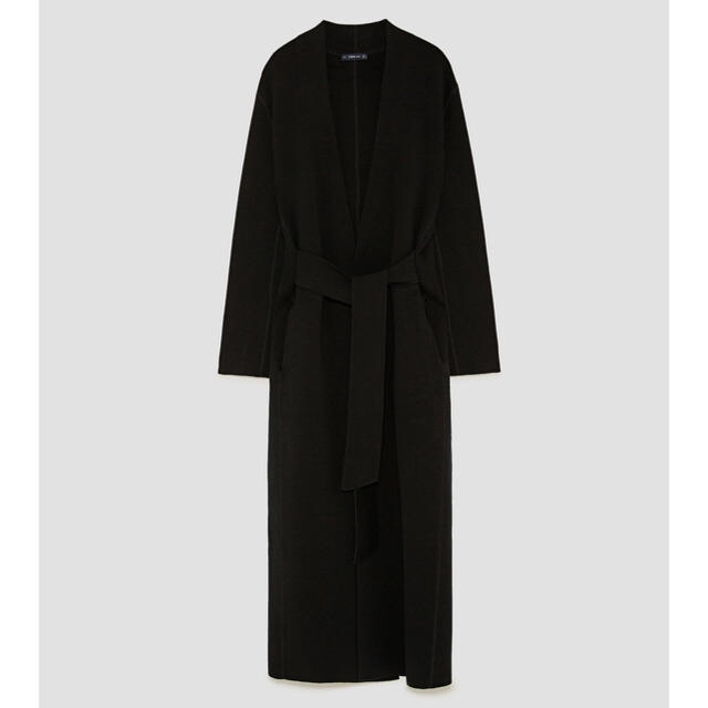 人気絶頂 新品 ZARA ベルト付きロングコート M ジャケット・アウター