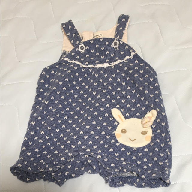 coeur a coeur(クーラクール)のクーラクールサロペット80センチ キッズ/ベビー/マタニティのベビー服(~85cm)(ロンパース)の商品写真