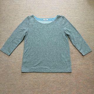 チャイルドウーマン(CHILD WOMAN)のCHILD WOMAN グレー スウェット 七分袖 カットソー(カットソー(長袖/七分))