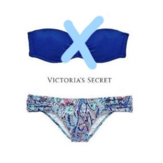 ヴィクトリアズシークレット(Victoria's Secret)の新品ブルーペイズリー Sサイズ ボトムのみ(水着)