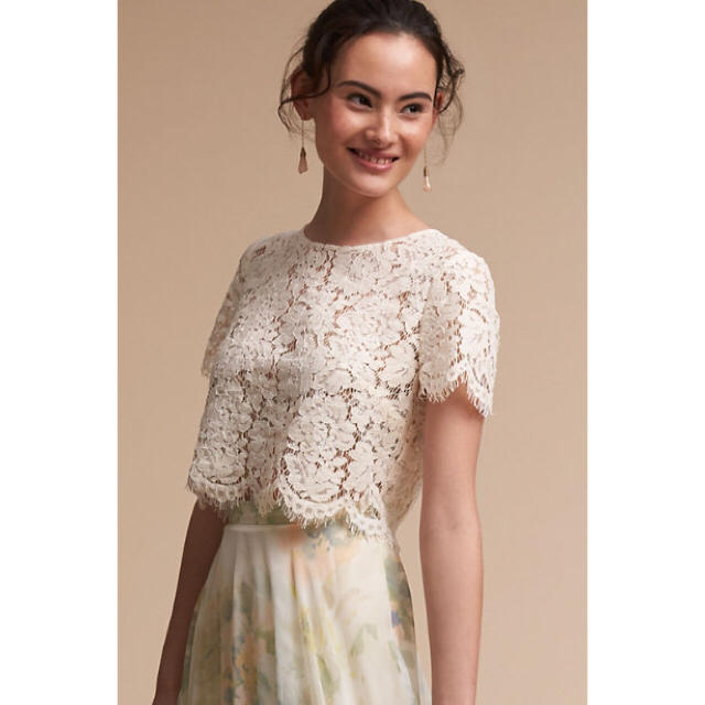 Anthropologie(アンソロポロジー)の新品 BHLDN 半袖 XS レーストッパー ボレロ jenny yoo レディースのトップス(ボレロ)の商品写真