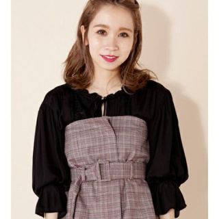 ダブルクローゼット(w closet)のw closet ❤︎ チェックビスチェ(キャミソール)