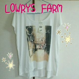 ローリーズファーム(LOWRYS FARM)のローリーズ＊タグつき フォトプリントT(Tシャツ(半袖/袖なし))